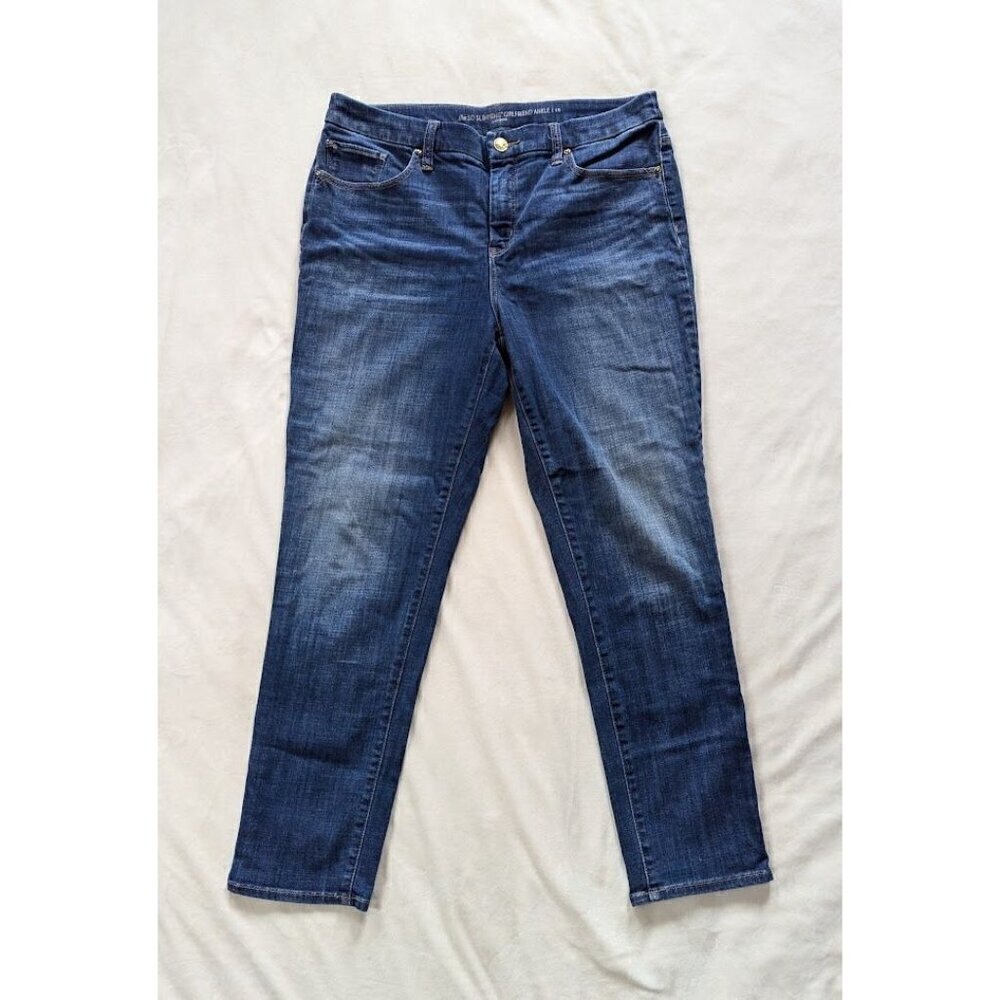 Chicos Women's Jeans So Slimming Girlfriend Ankle Mid Rise 1R